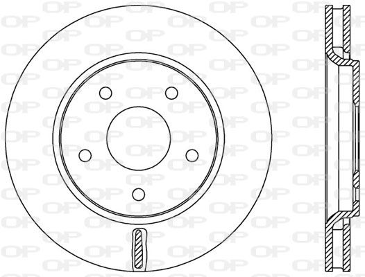 OPEN PARTS Тормозной диск BDA2534.20